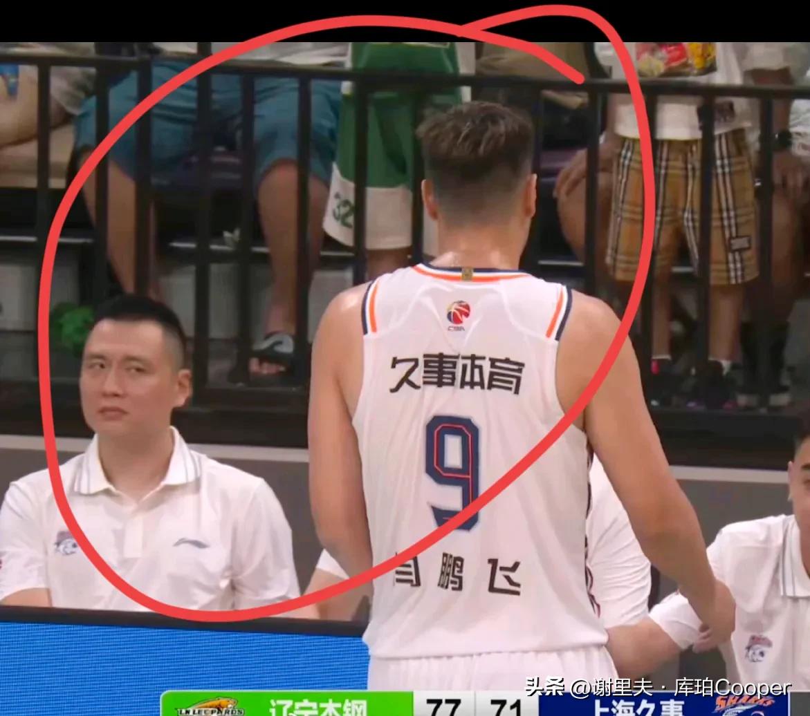 上海助理教练卢伟对老将闫鹏飞表现不满，被换下场斜眼怒视，竟然被辽篮没打过cba的