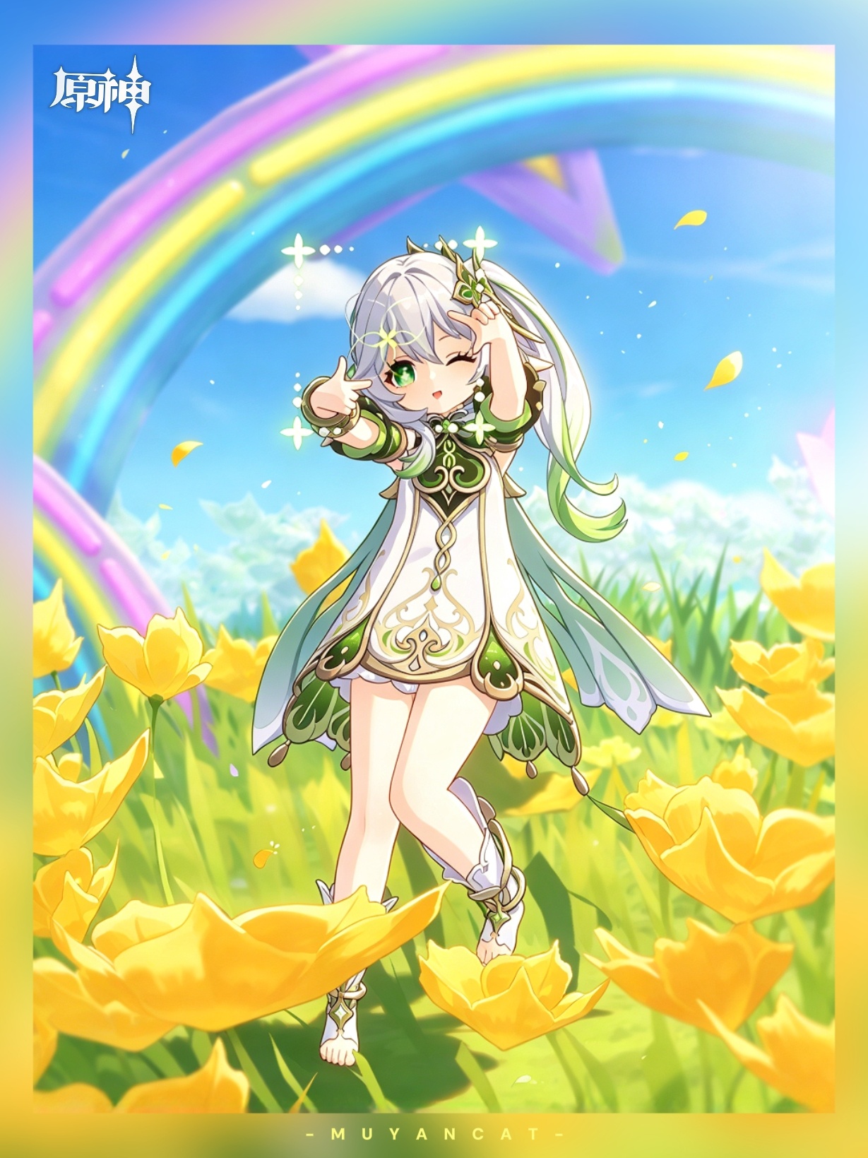 原神原神至冬原摄原神至冬📷原神摄影｜纳西妲生日快乐！🍀小草神生日快乐～希望小