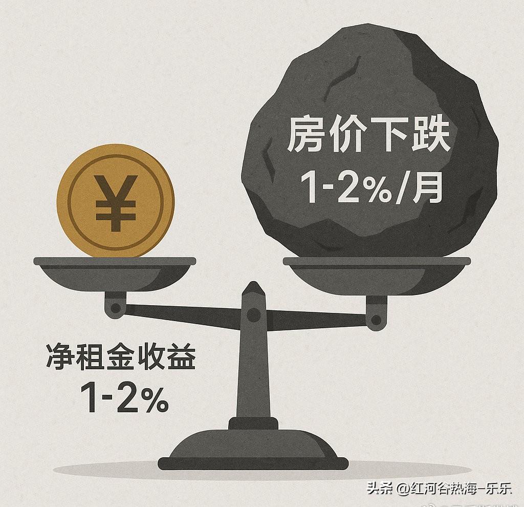一年前，我提出现在这种趋势性下跌市场，“买房是消费，租房是投资！” 被大多数人鄙
