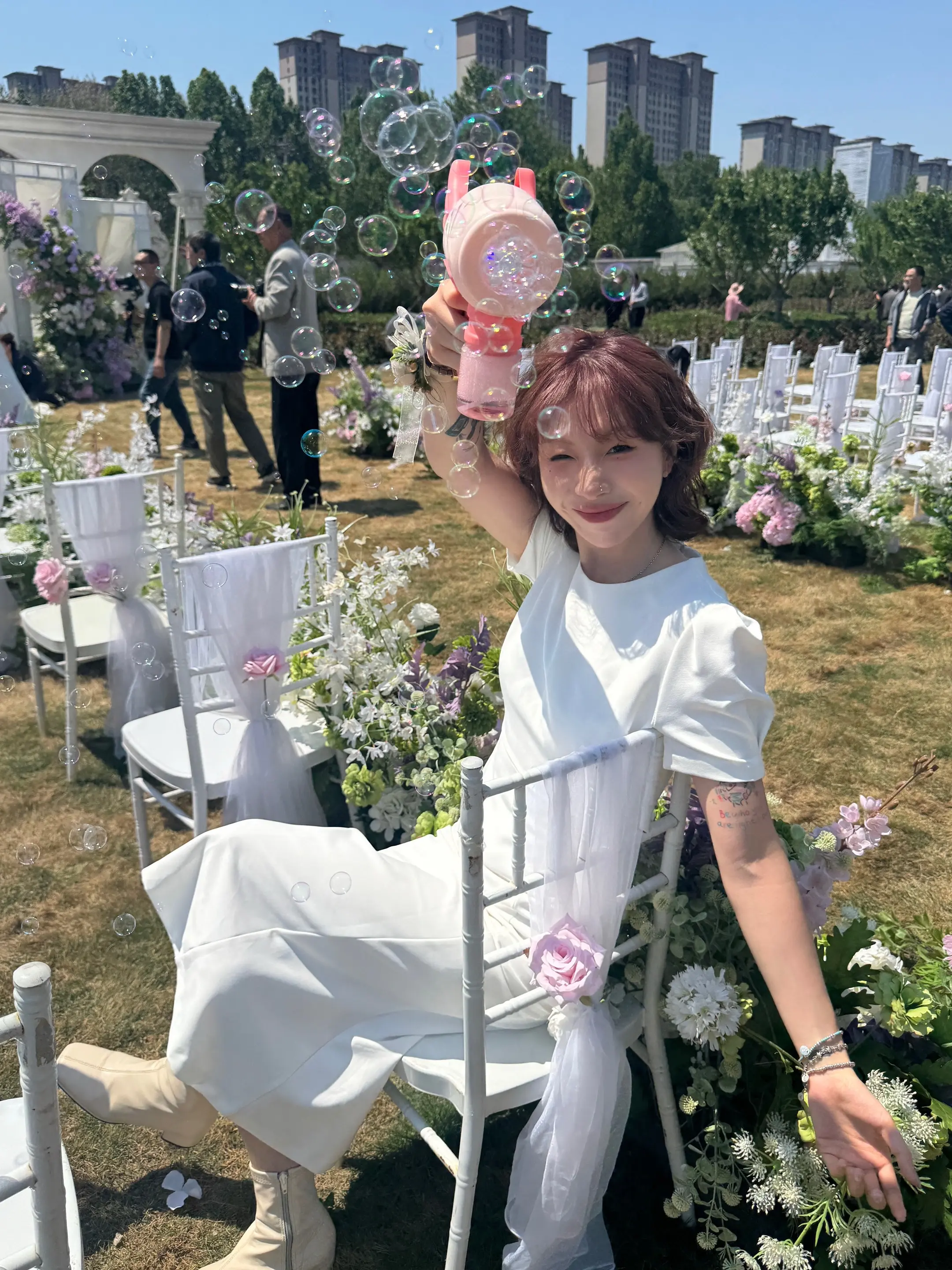 幸福的时候真的会冒泡泡。