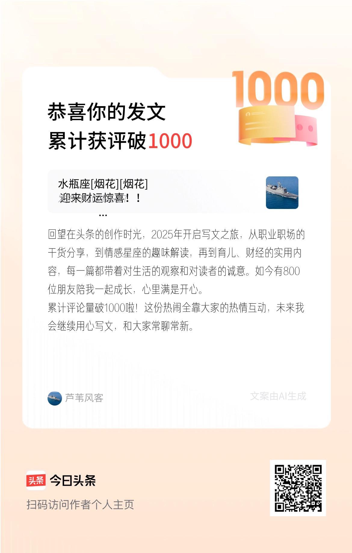 回望在头条的创作时光，2025年开启写文之旅，从职业职场的干货分享，到情感星座的