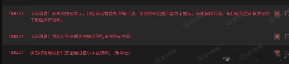 快讯，伊朗投降了。还是市场的资金敏感 。情况未明时候大举做多。 