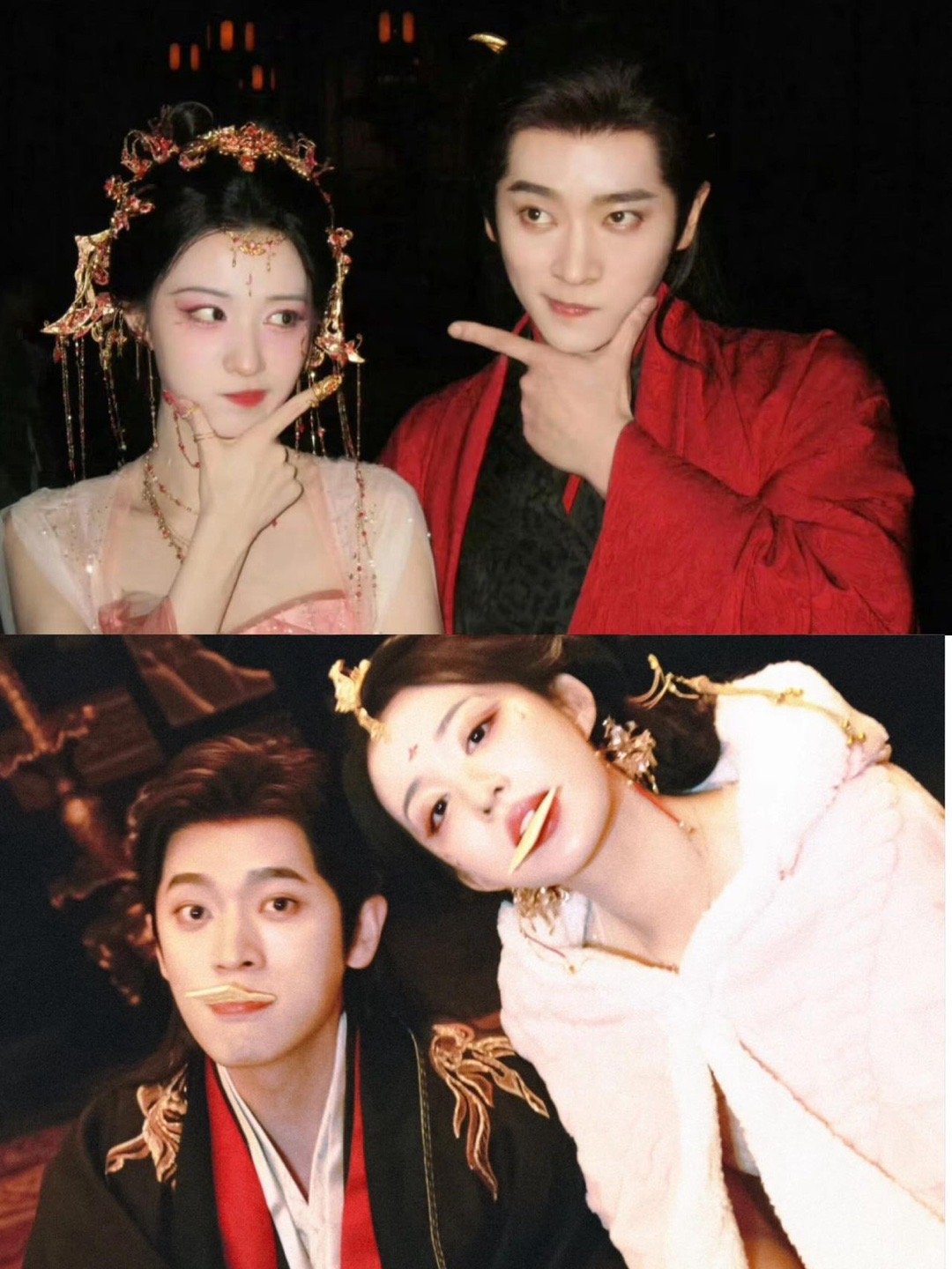 丞磊发了九宫格双人照 谁还没看丞磊发的九宫格啊，和王楚然同框每张都有戏，互动自然