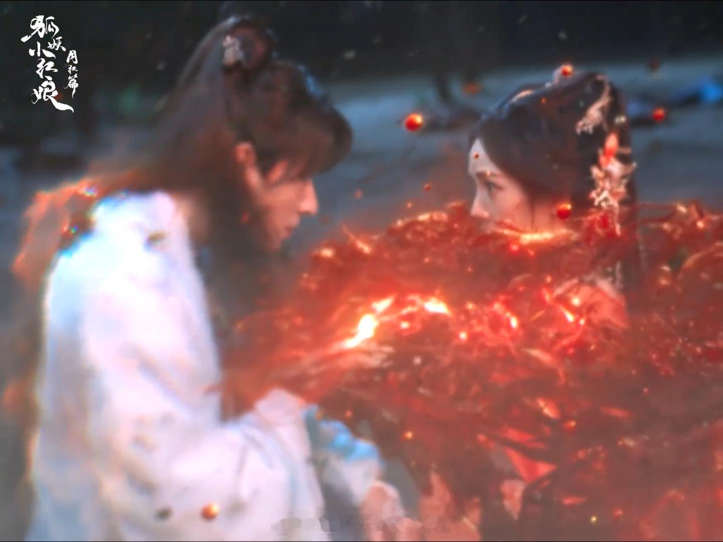 #狐妖月红篇燃起来了#好唯美  太让人羡慕了吧，这样的剧情谁不喜欢看呢！反正我喜