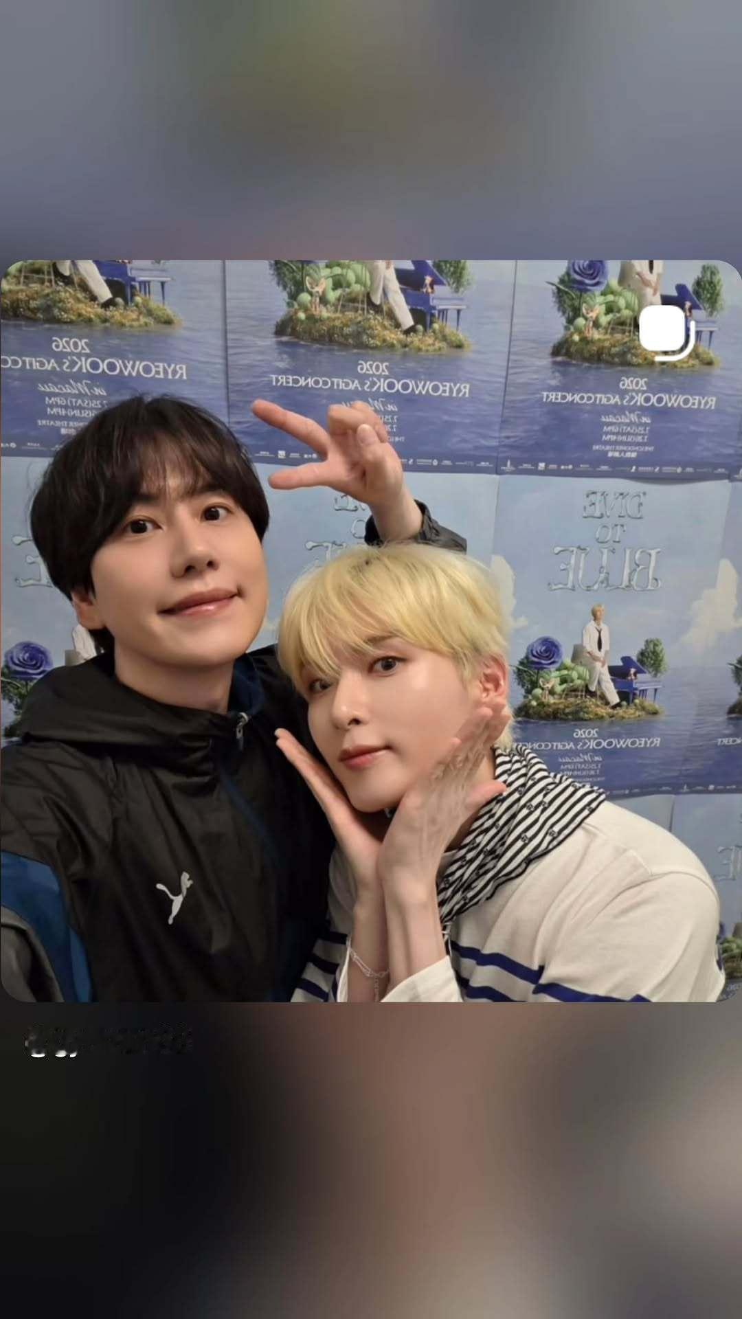 “CB百蓝_。260726金厉旭 ins story更新： 