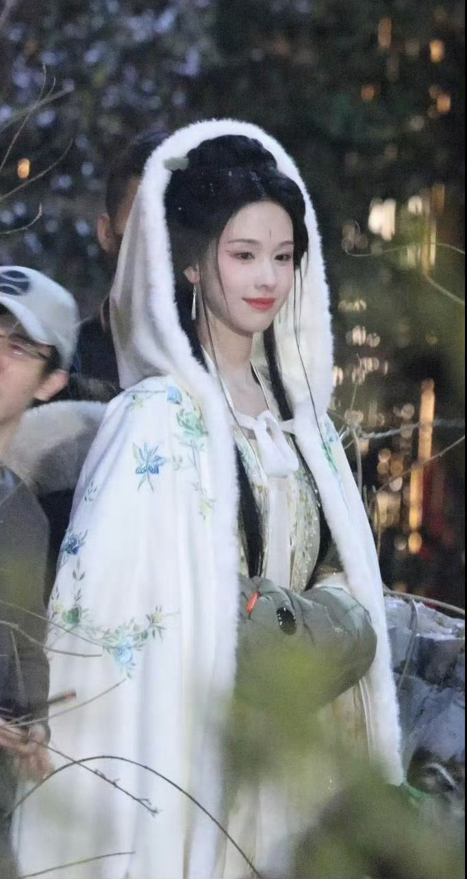 陈都灵斗篷造型 第一个说陈都灵是天选古人的简直是天才，这造型太符合小说里的清冷美