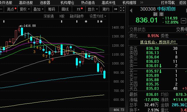 3个大个子一跳水，普遍的跌幅10%以上，作为总市值排名靠前的权重个股，整个市场的