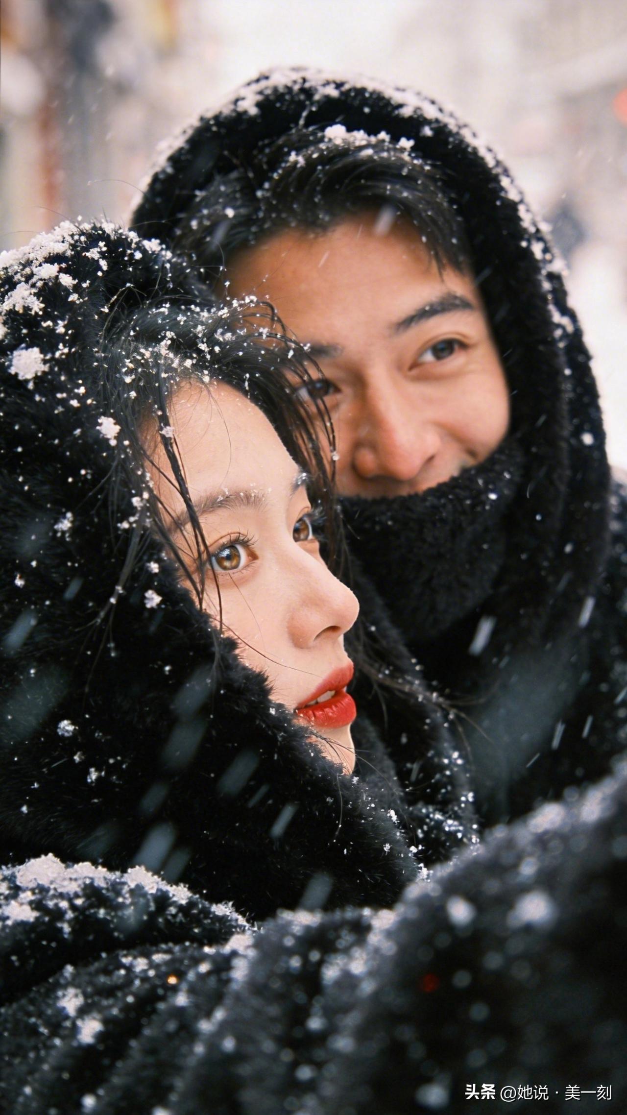 雪中漫步，与你同行，暖意融融。🌨️💕男女之间最舒服的关系是什么