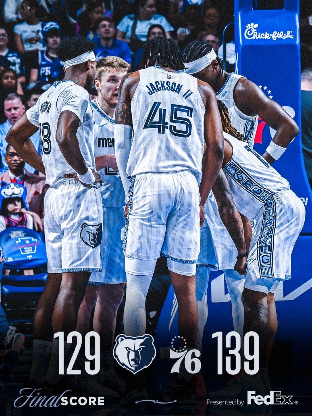 3月11日NBA常规赛战报（11场）

灰熊129-139  76人
独行侠11