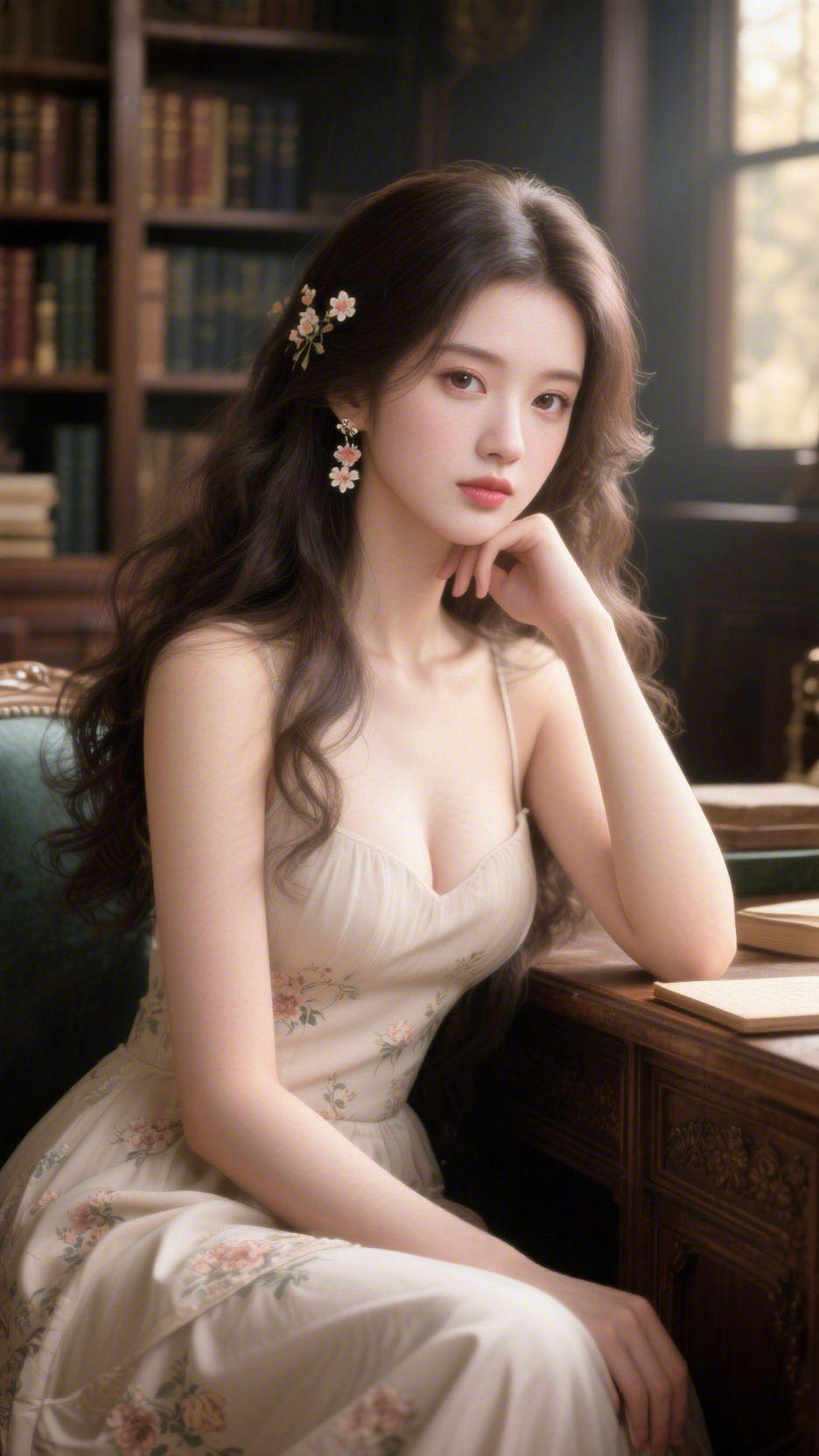 旧书屋里的温柔序章
 
午后的阳光穿过复古窗棂，在满是旧书的书架上落下细碎的光斑