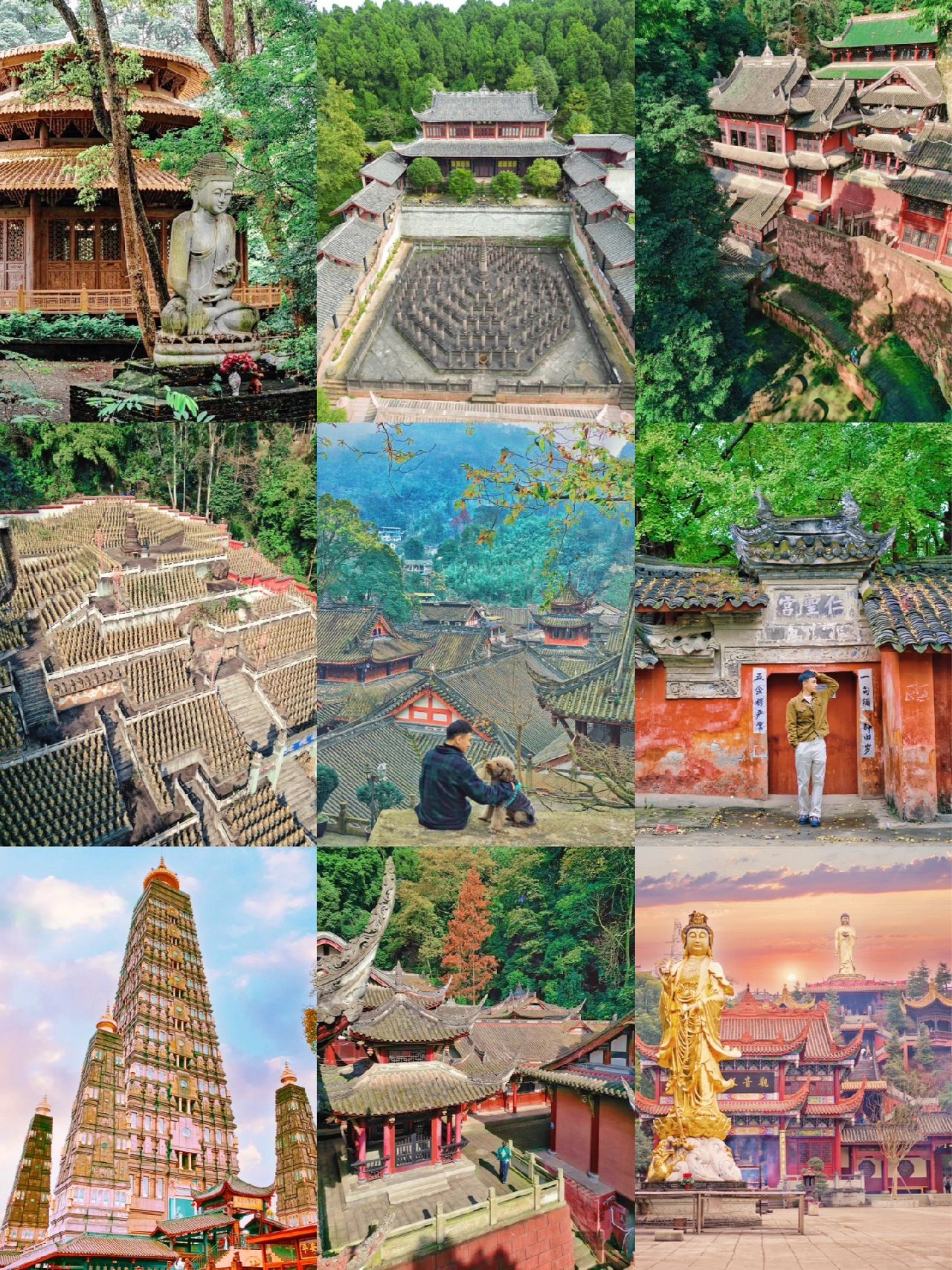 成都周边这8⃣️个古寺🔔可谓当代人的加油站