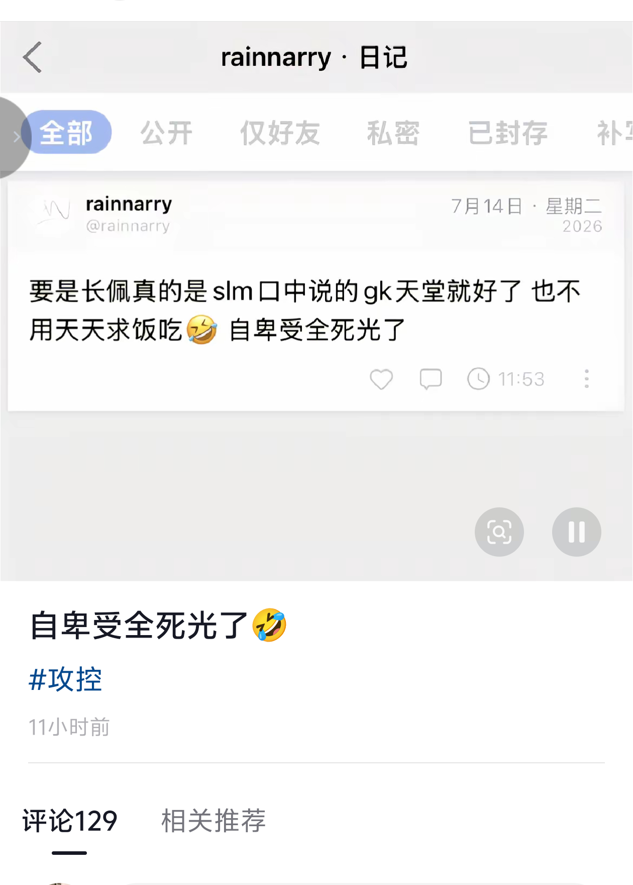 glm闹得麻麻的呀有几个slm喜欢倒贴自卑受的？ 