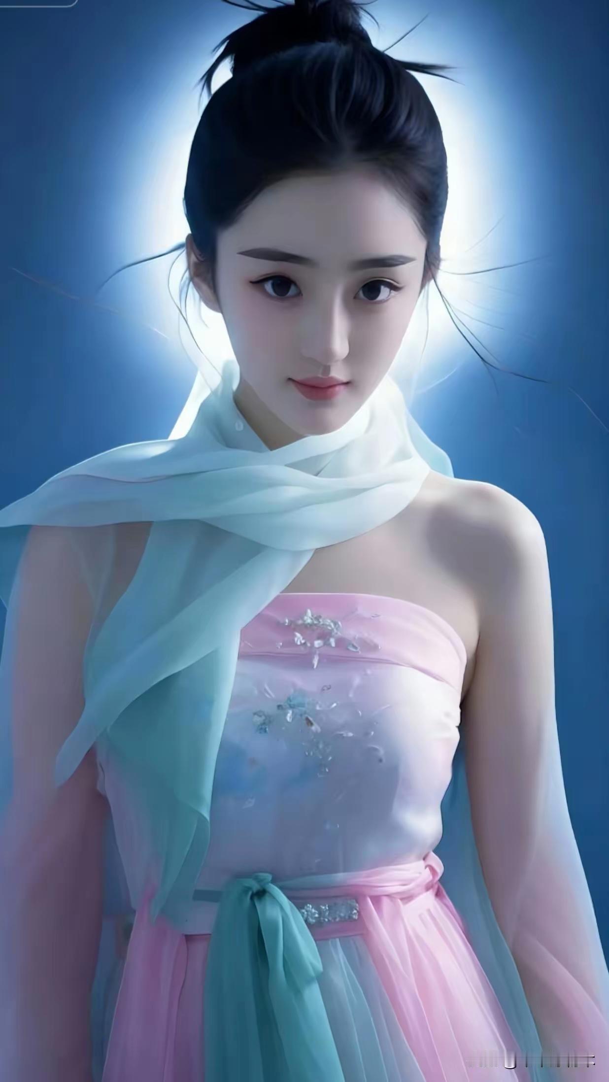 梦幻仙女风，粉蓝相间，轻盈飘逸，宛如天上的仙女！🌟✨