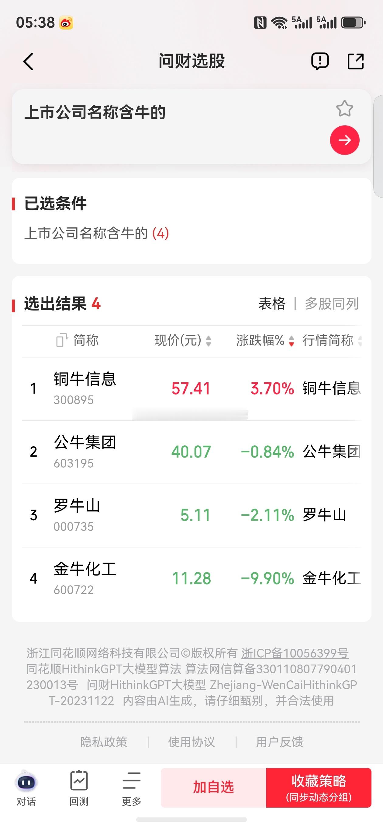 股票微博 朋友们，4只“含牛”股走势拆解，名字带牛不代表真能牛！借着电影《牛来》