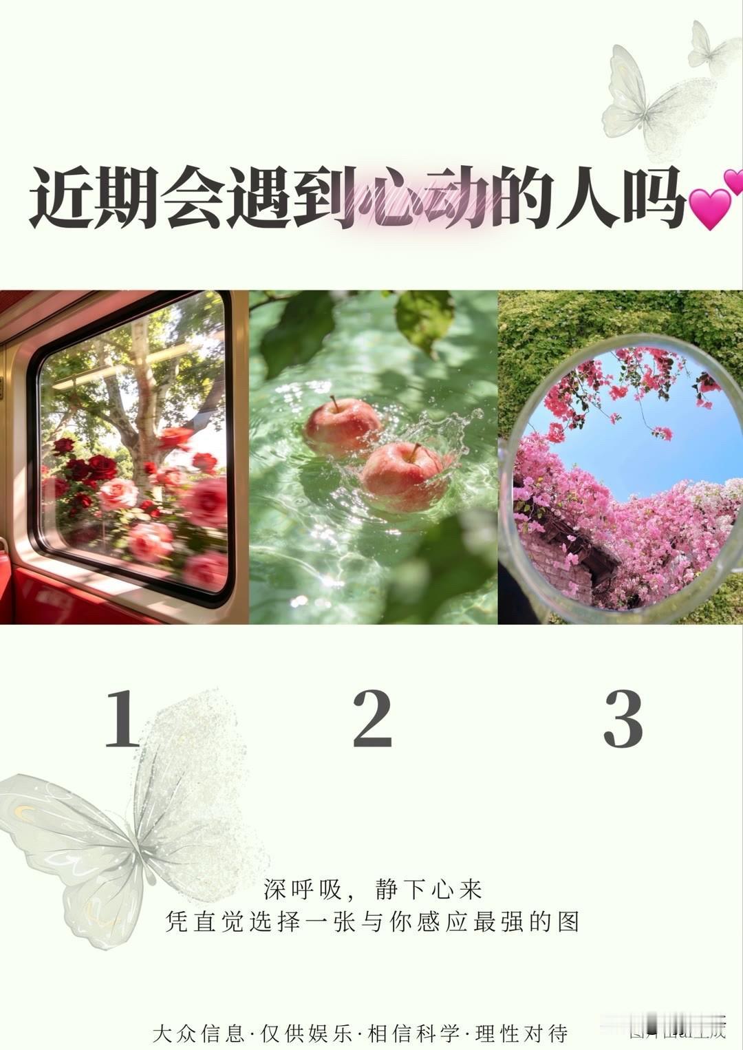 深呼吸，静下心来
凭直觉选择一张与你感应最强的图