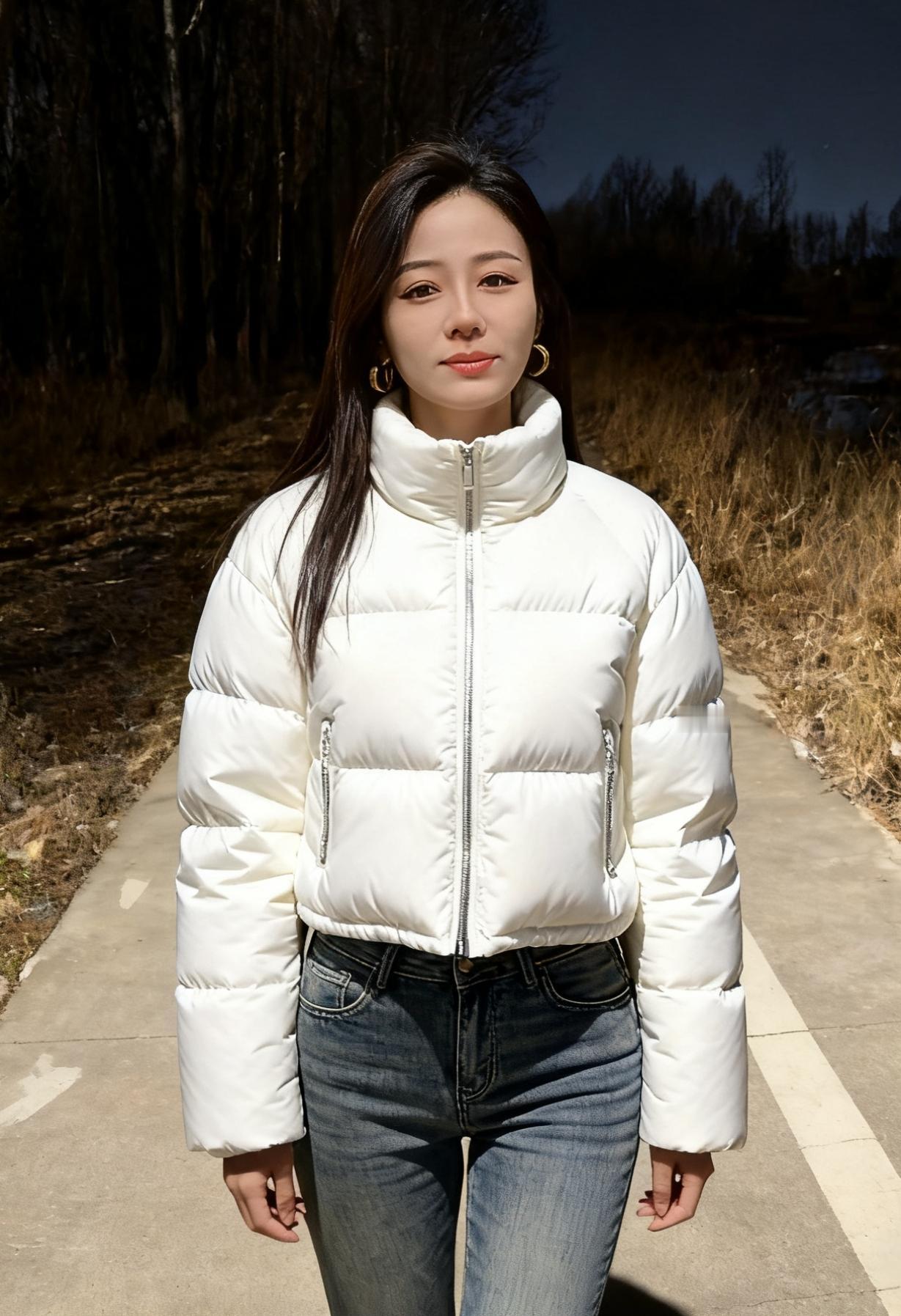 北国乡村的冬夜
静得能听见彼此呼吸
羽绒服裹着体温
在零下的风里
像一个移动的暖