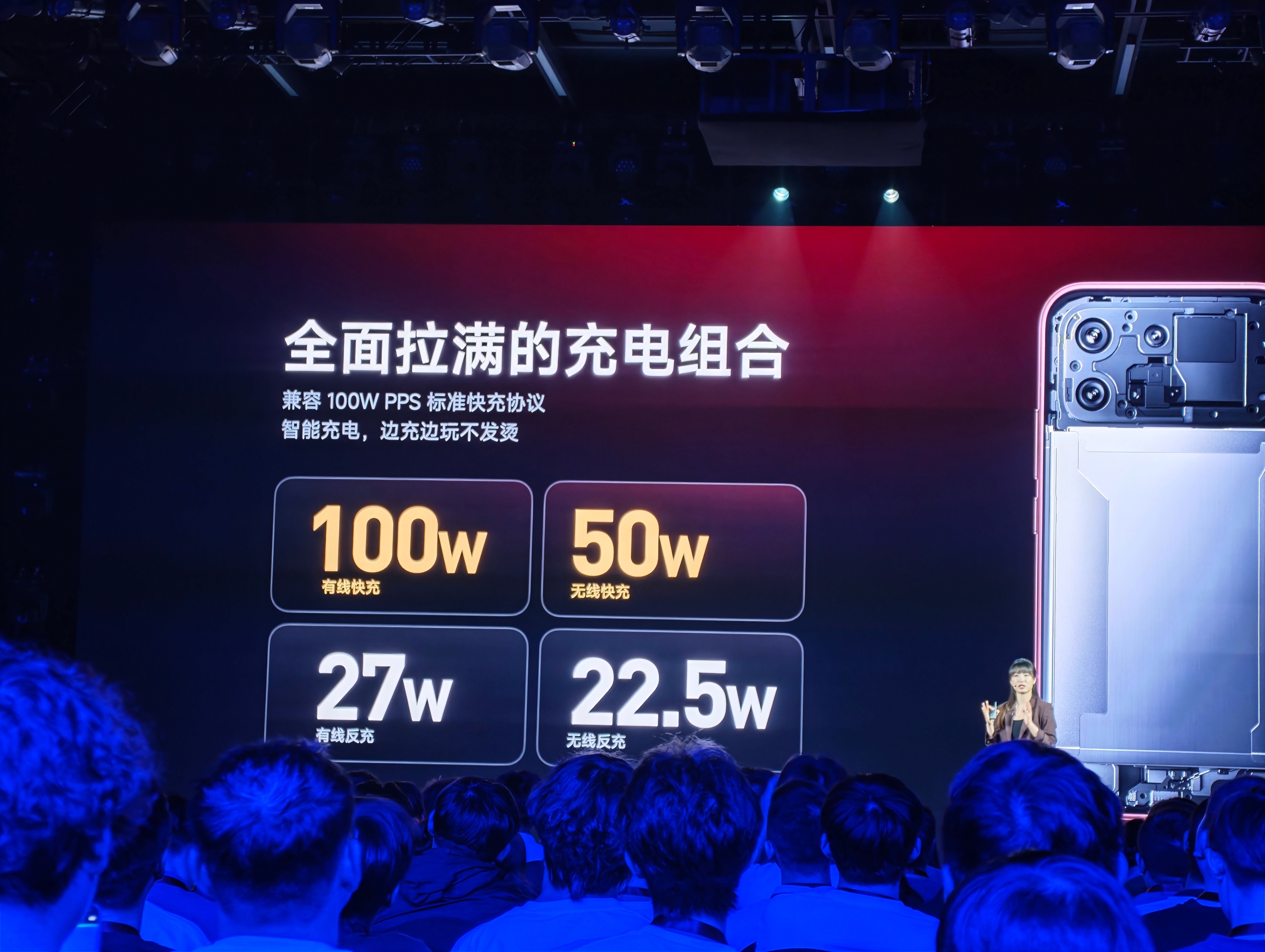 这次Pro给了8580毫安时巨大电池，SiC干到了26％，并且也有50瓦无线充。