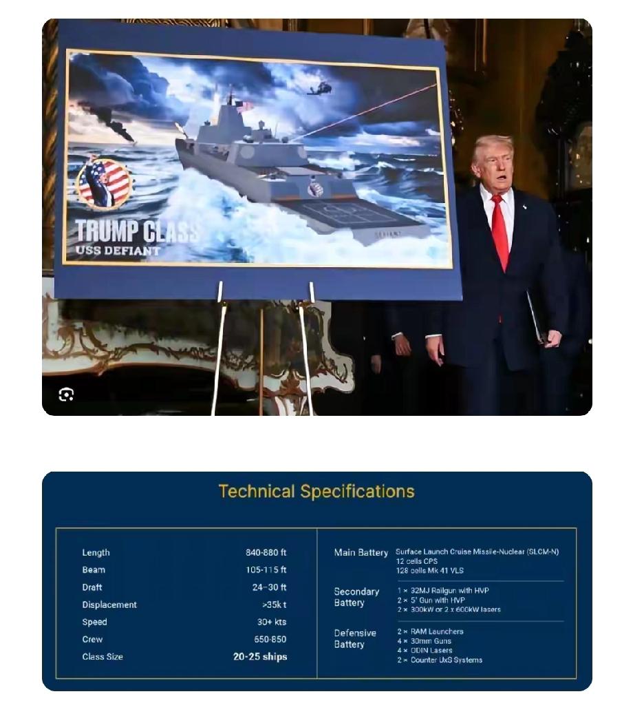 特朗普又整大活了！12月22日，他在海湖庄园宣布启动“黄金舰队”计划，要造“特朗