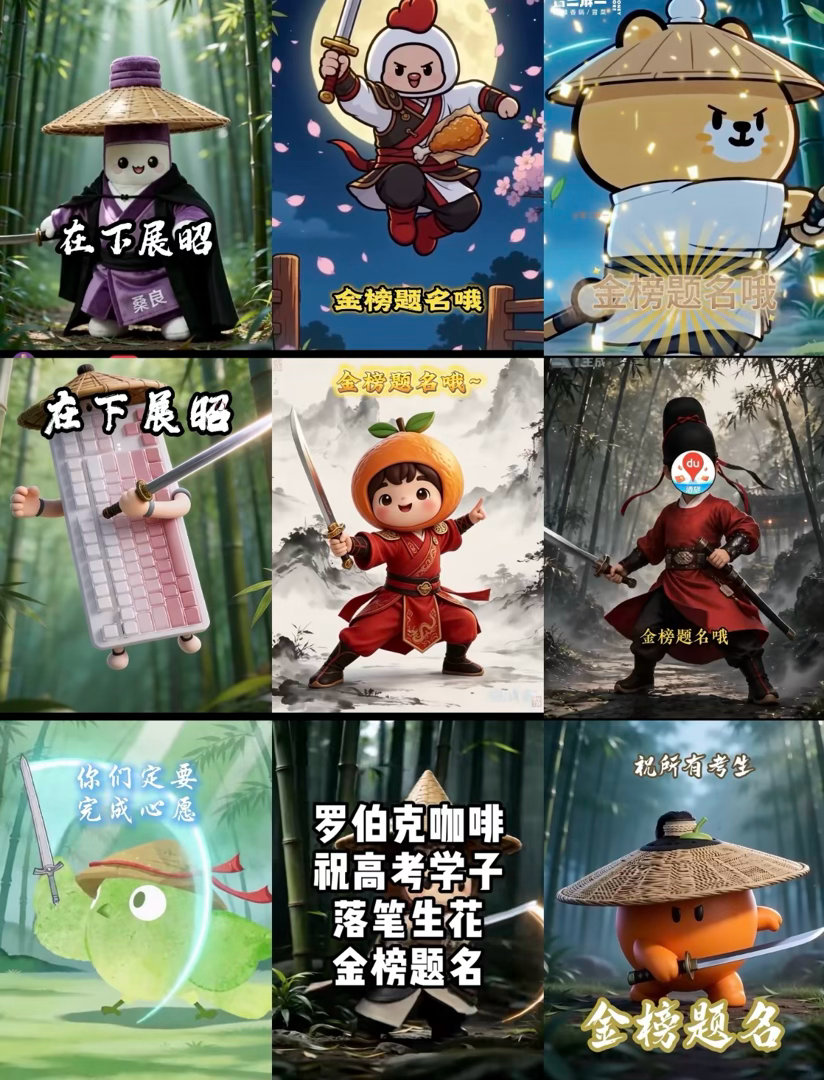 杨洋展昭祝所有考生金榜题名借杨洋版展昭的吉祥寄语送给考生们，提笔从容自信，答题得