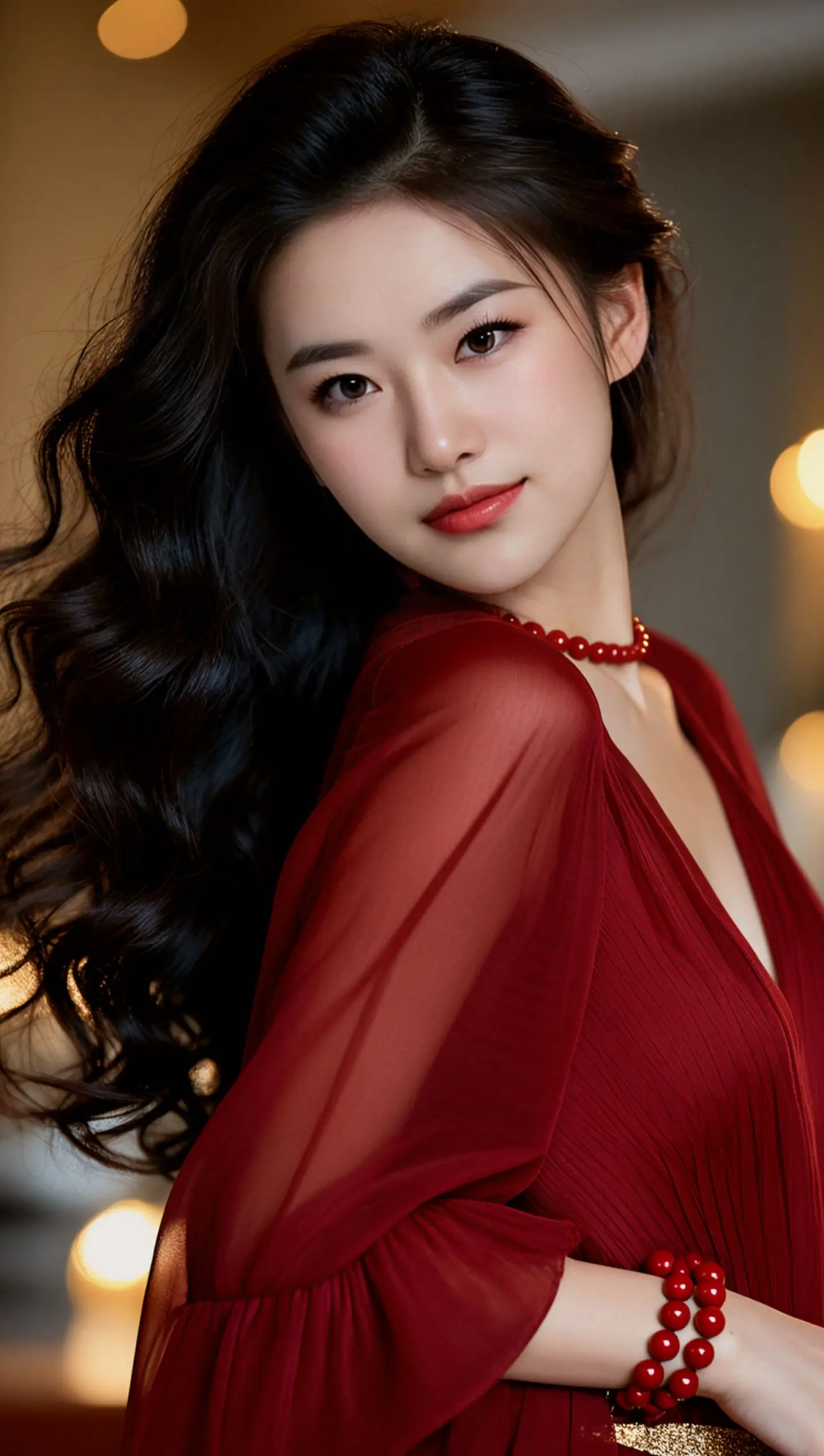 AI红韵氛围感自拍 ai创作