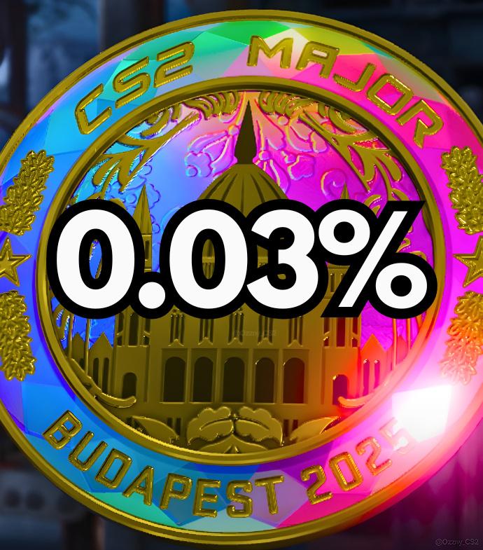 Leetify公布布达佩斯major竞猜硬币稀有度：钻石币0.03%