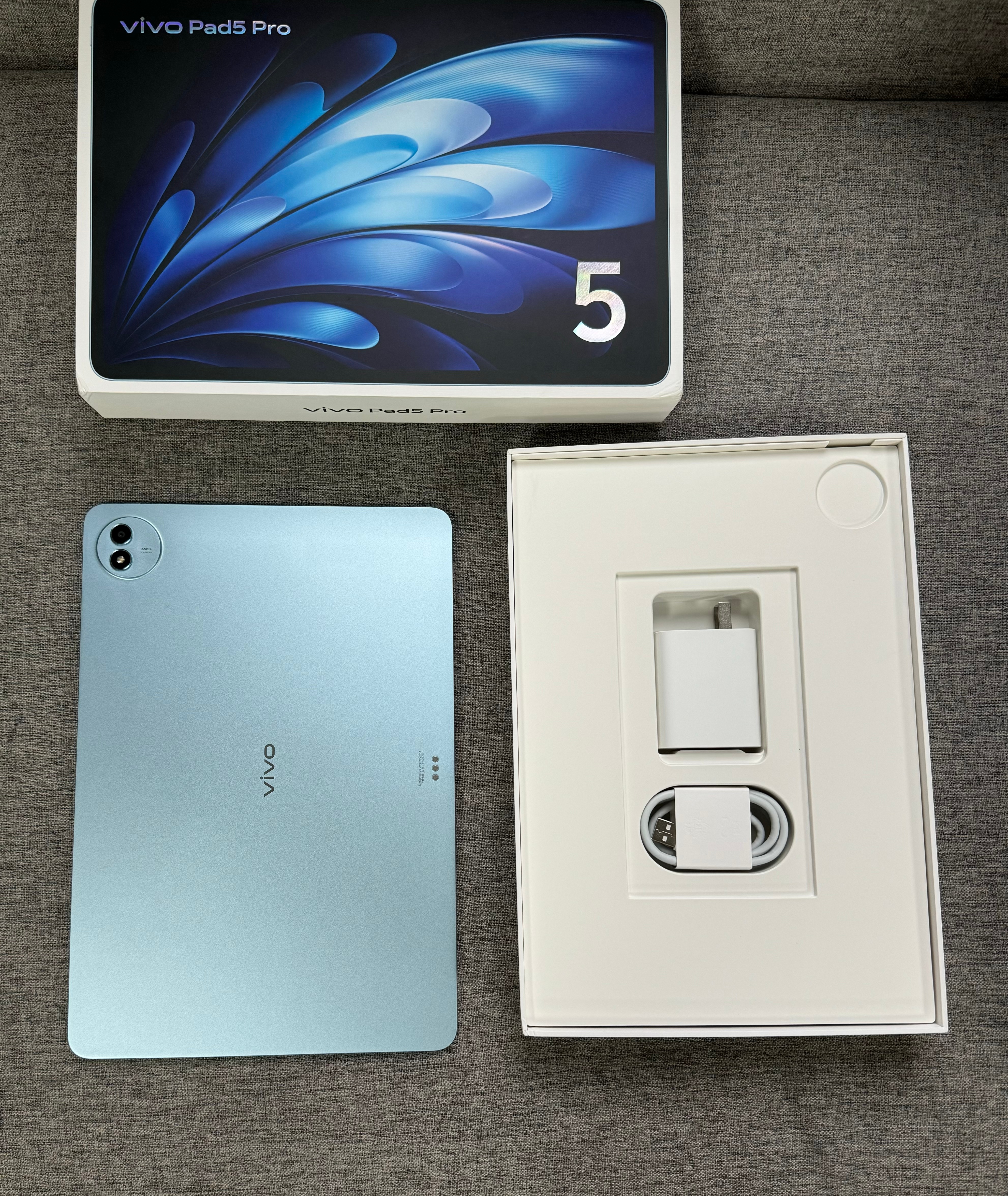 高性价比平板，vivo Pad5 Pro 16+512G 春潮蓝，99新全套，电