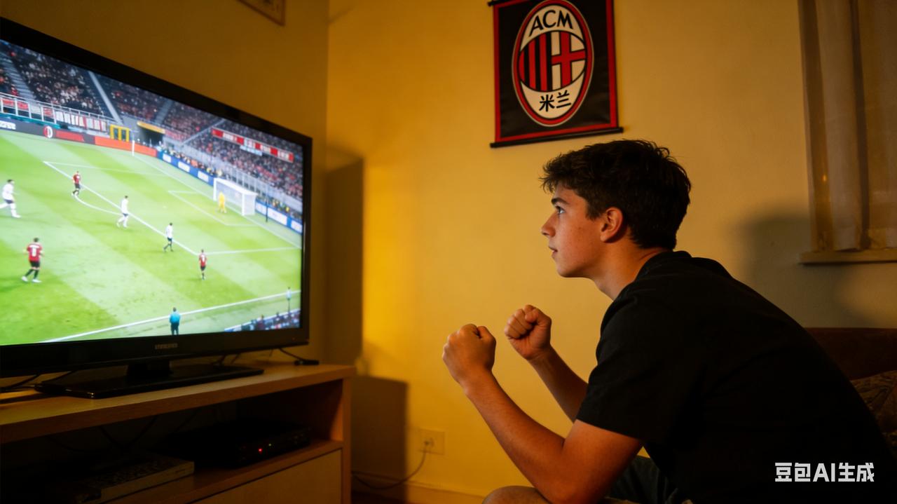 张雪峰是一名深爱AC米兰的球迷，多少个凌晨时分，他守在电视机前，看着圣西罗球场的
