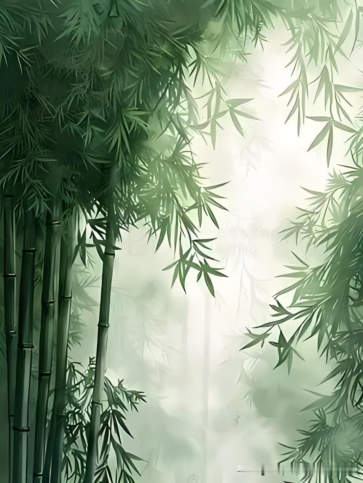《竹》
——宋·董天吉
移家徒得竹成林，
老节清阴岁月深。
近日孙枝殊圣长，
风