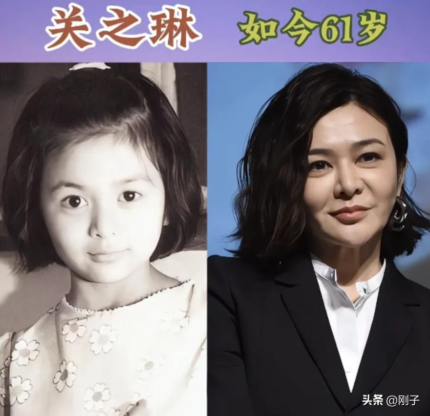 翻看一众老牌女星的幼时旧照，眉眼伏笔早已藏住往后的风华。赵雅芝幼时灵动俏皮，年过