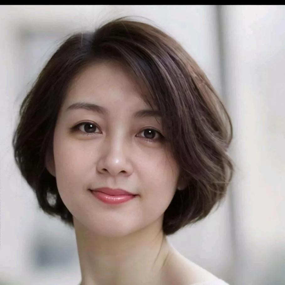 温柔优雅的短发美女，散发着迷人的气质！气质长发女孩 气质长发女 简约短发女神 美