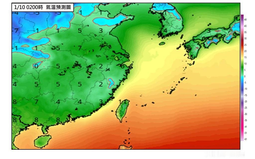 入冬最強冷空氣今起南下，全台氣溫一路下滑，周三起一連4天受寒流影響，平地最低溫可