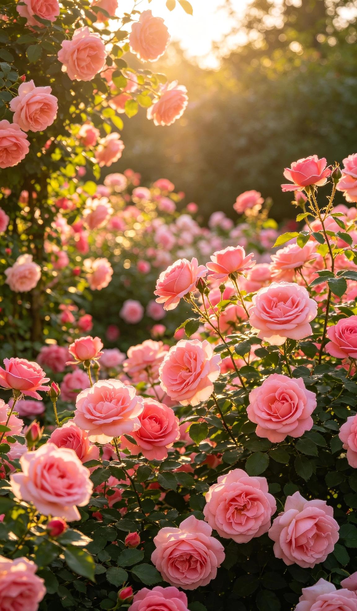 满园月季花开正艳，随手一拍皆是浪漫