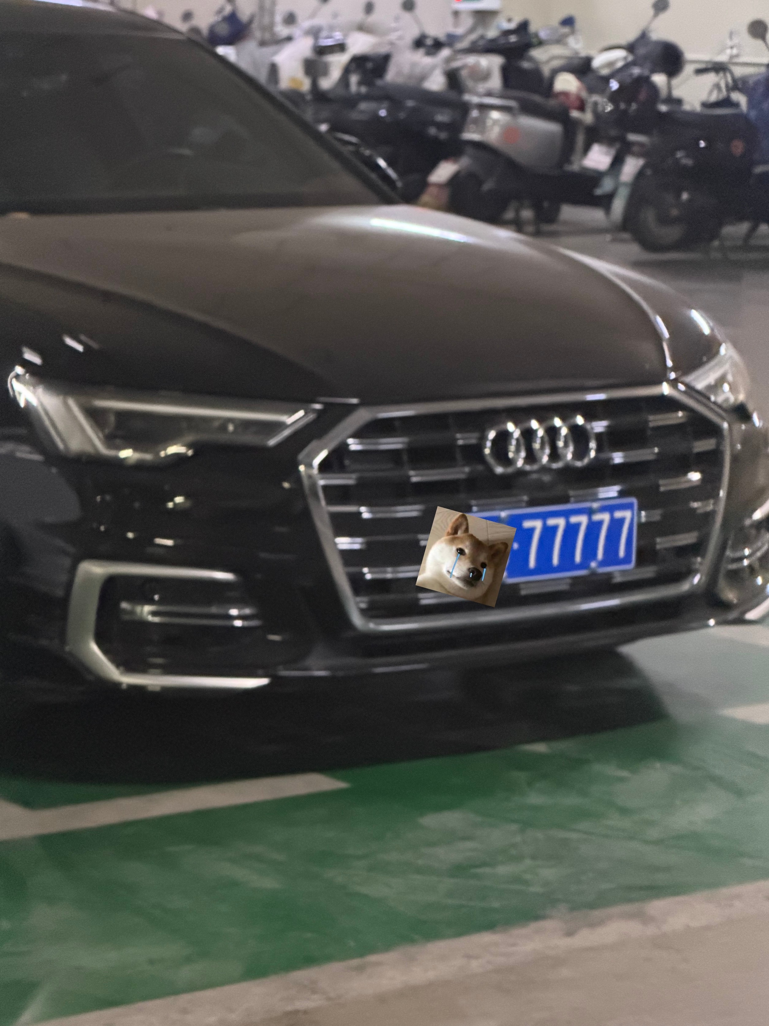 谁懂在地下车库看到这个车牌的含金量