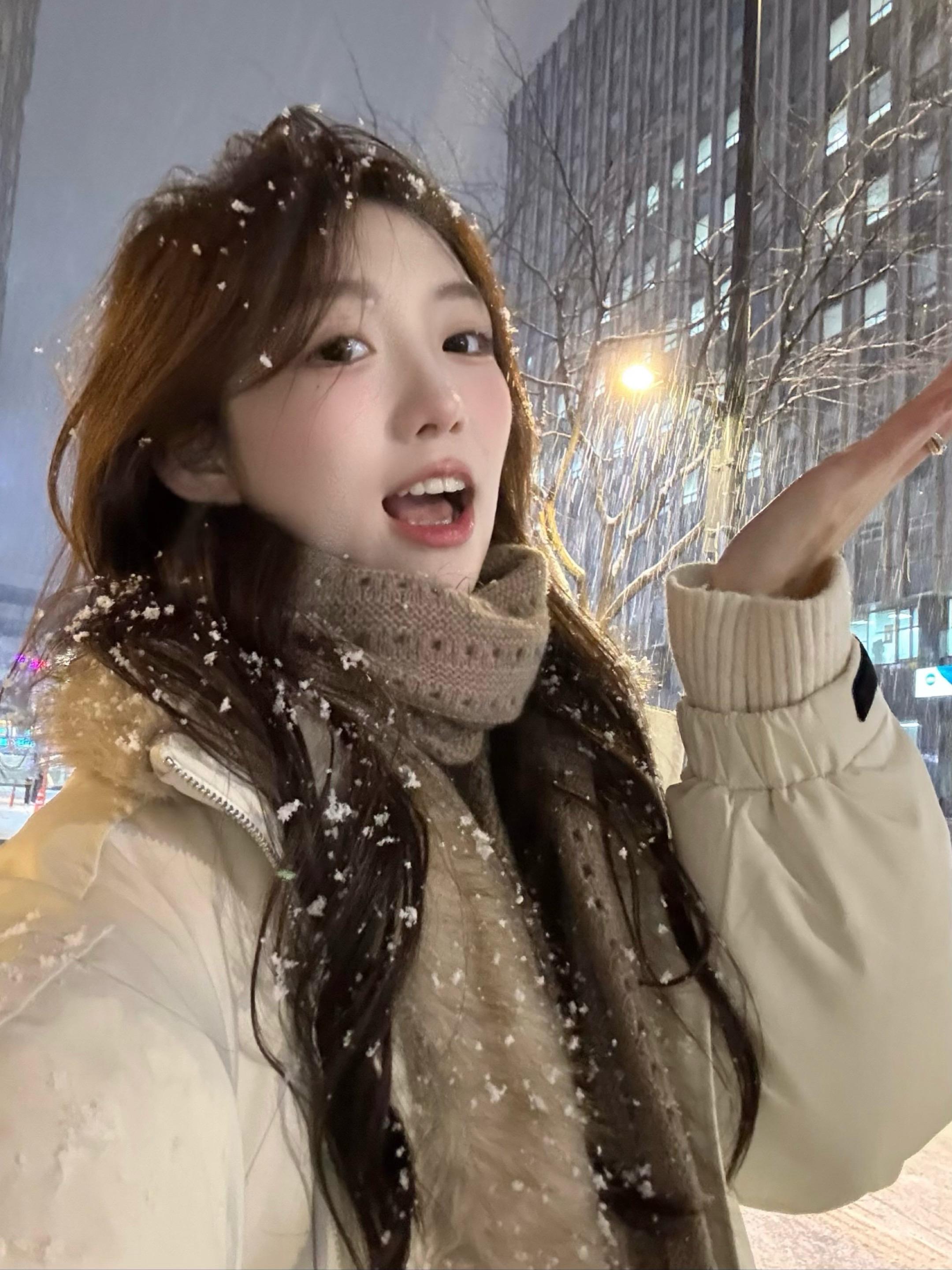 冷空气夹杂着幸福向我涌来 这个冬天我们会越来越幸福 🥰
