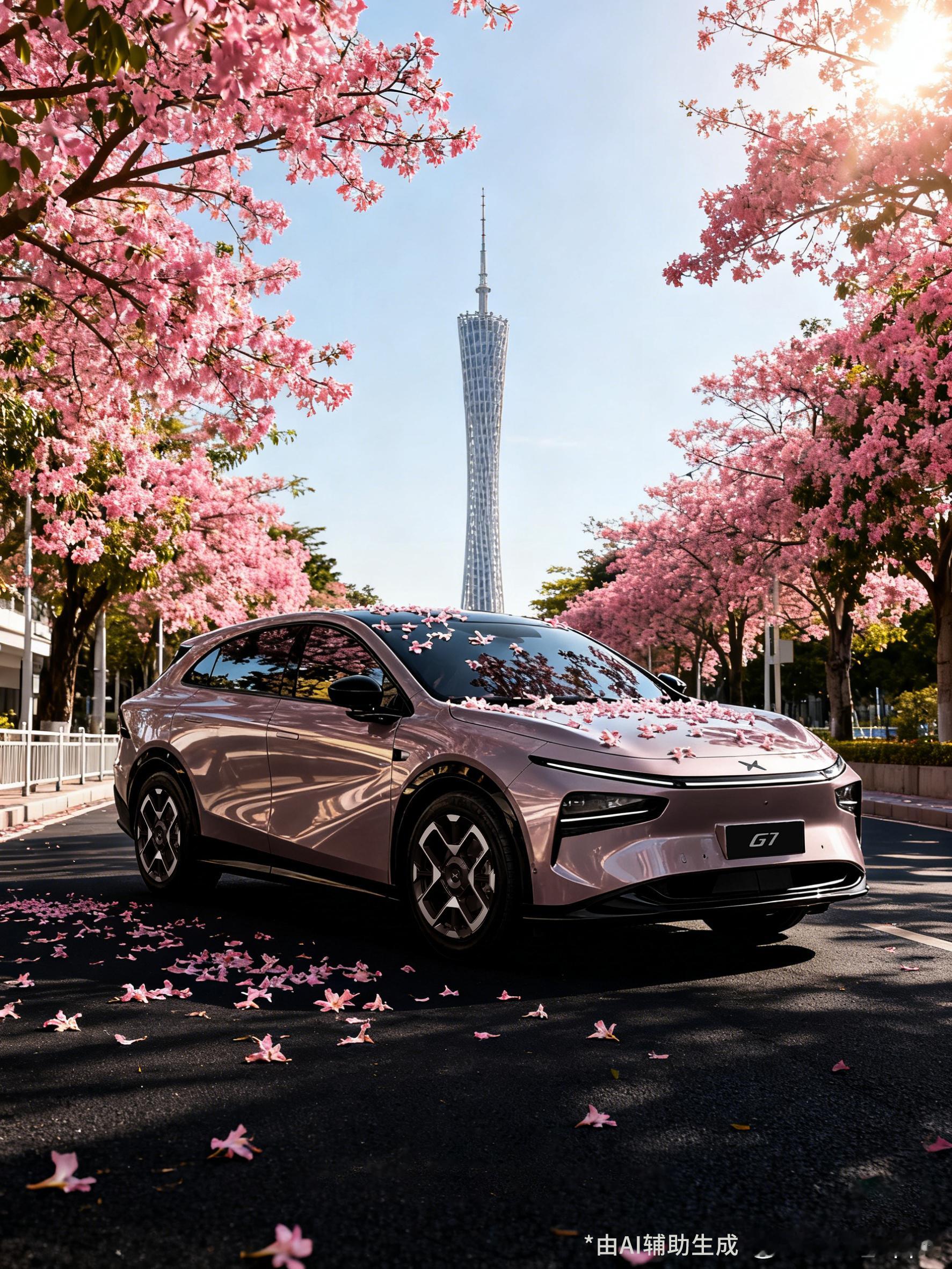 小鹏G7官方改色又上新了！这次上新“宠粉色”改色灵感源自一位G7车主晒出自己的真