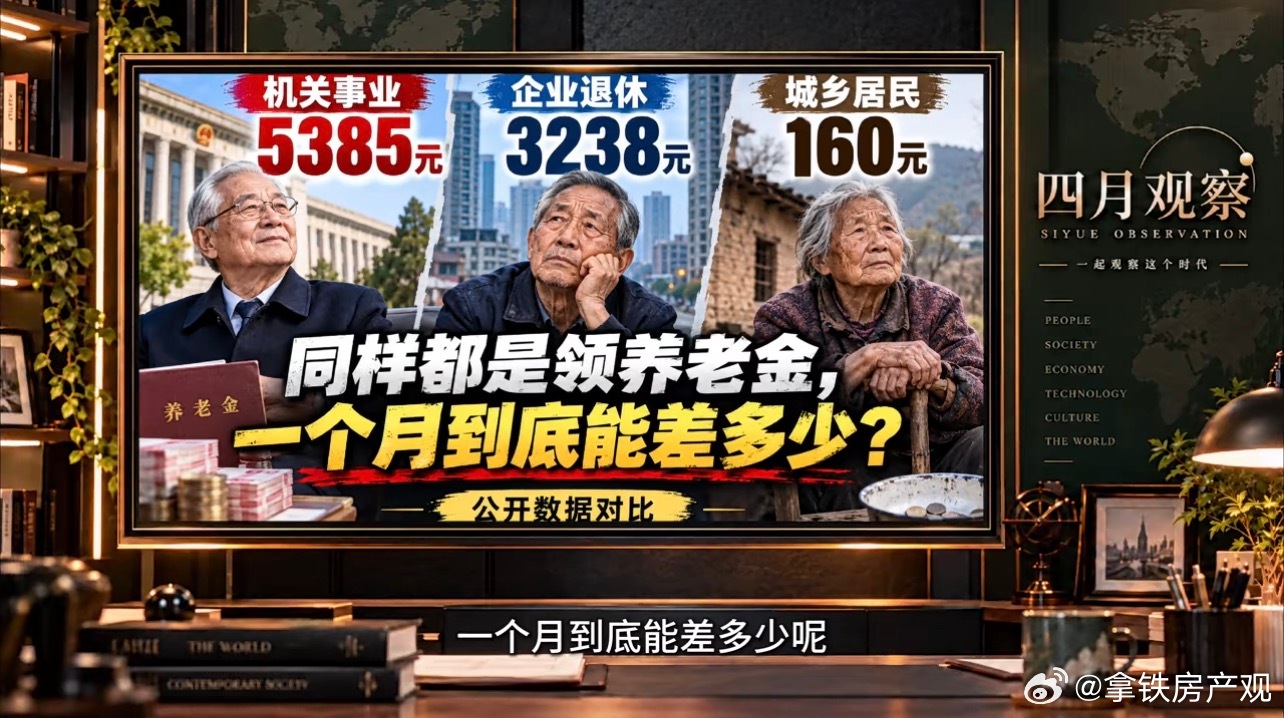 公务员 社保这就是目前养老保险的差距，实际差距远不止这么多 ​​​