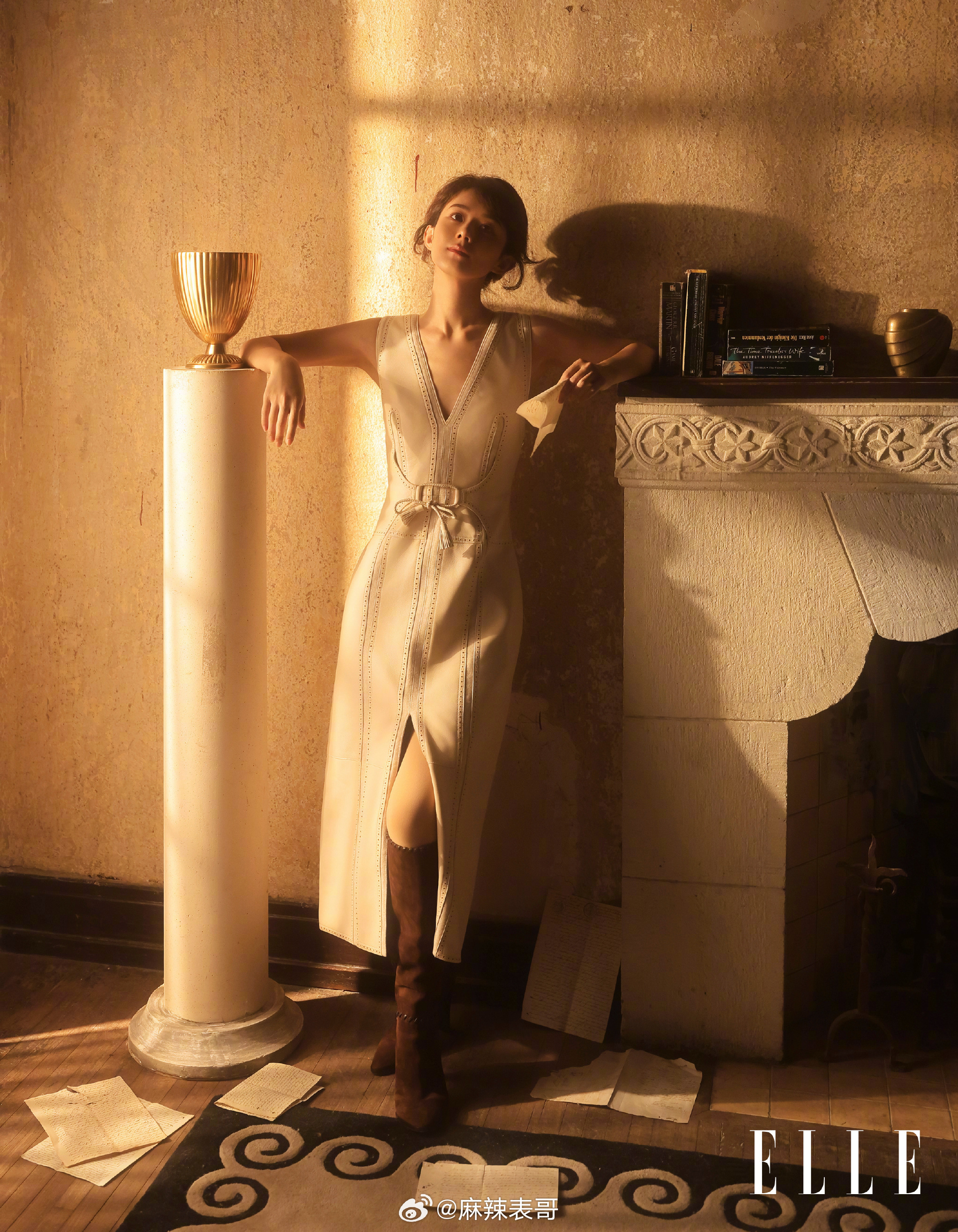 赵丽颖elle2月刊封面来了，感受下85花视后的压迫感吧 