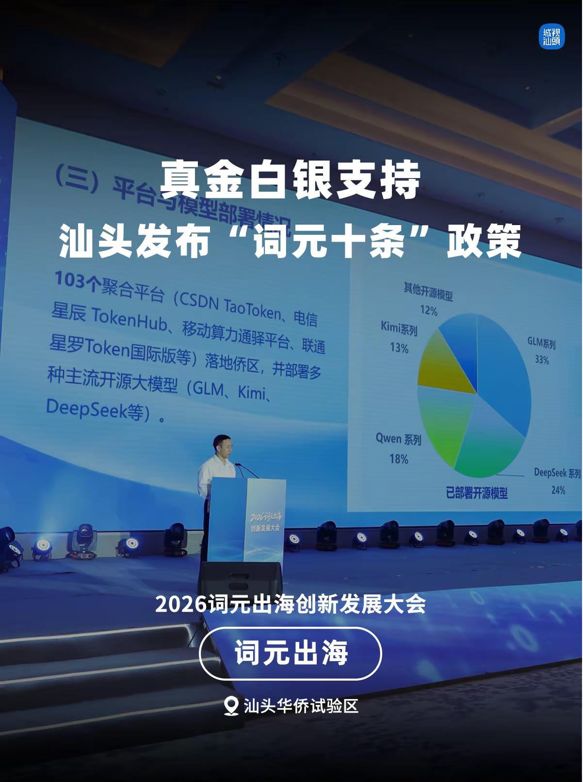真金白银支持！汕头发布“词元十条”政策。9月24日，2026词元出海创新发展大会