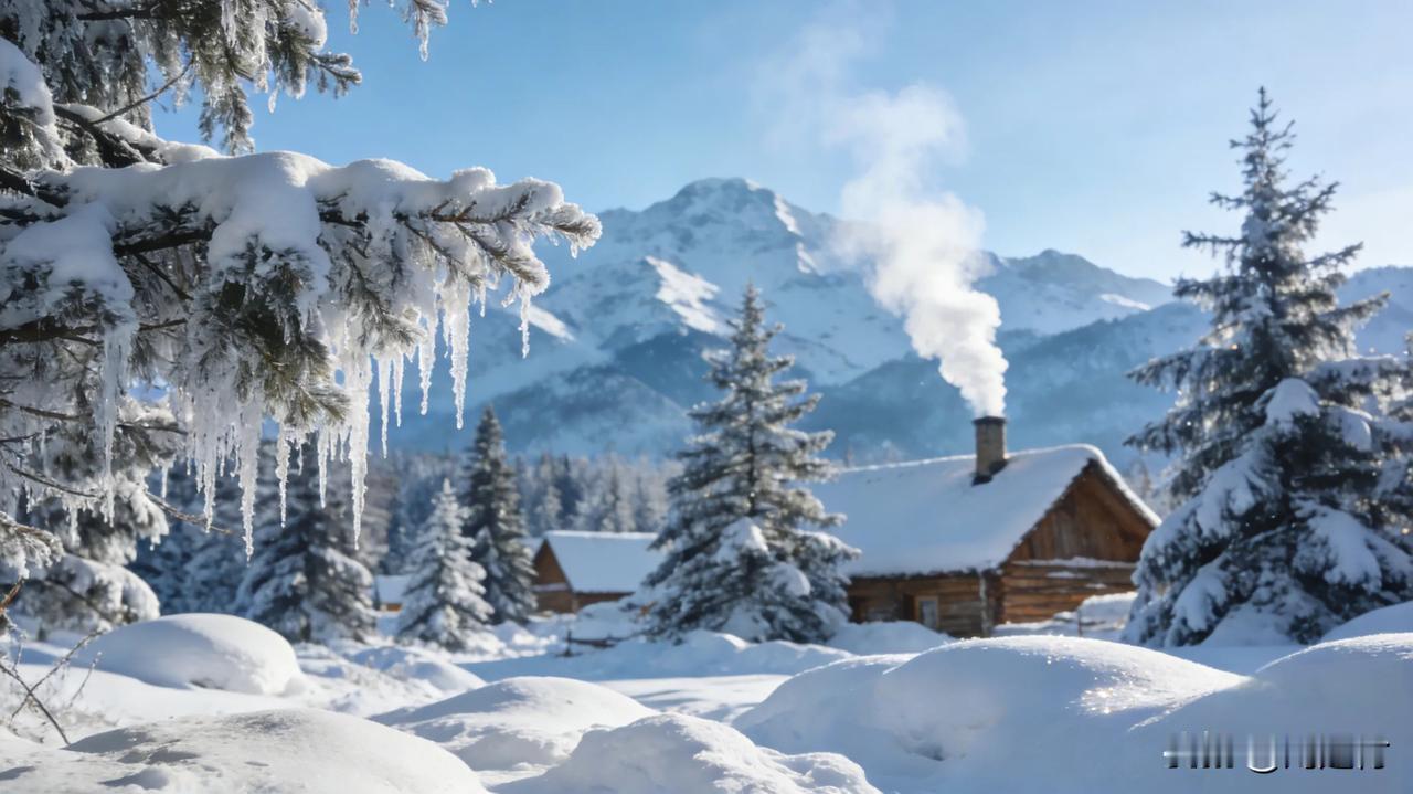 分享一张雪景图