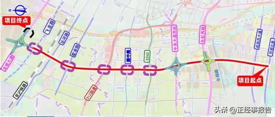 目前常州城区在建的里程最长的城市快速路就是腾龙大道快速路二期工程了。而且这条快速