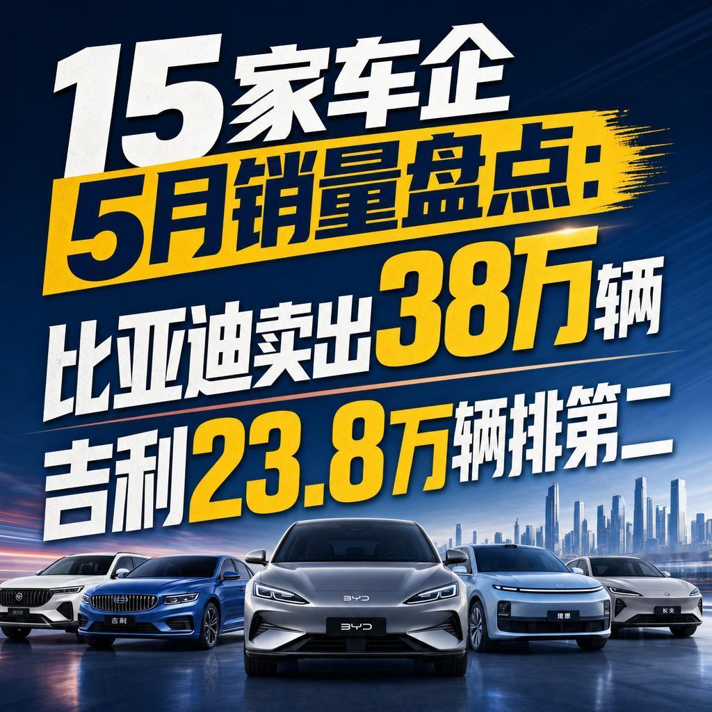 5月车市：出海、3万门槛、智能化成三大分水岭
5月车市放榜，最该读懂的不是排名，