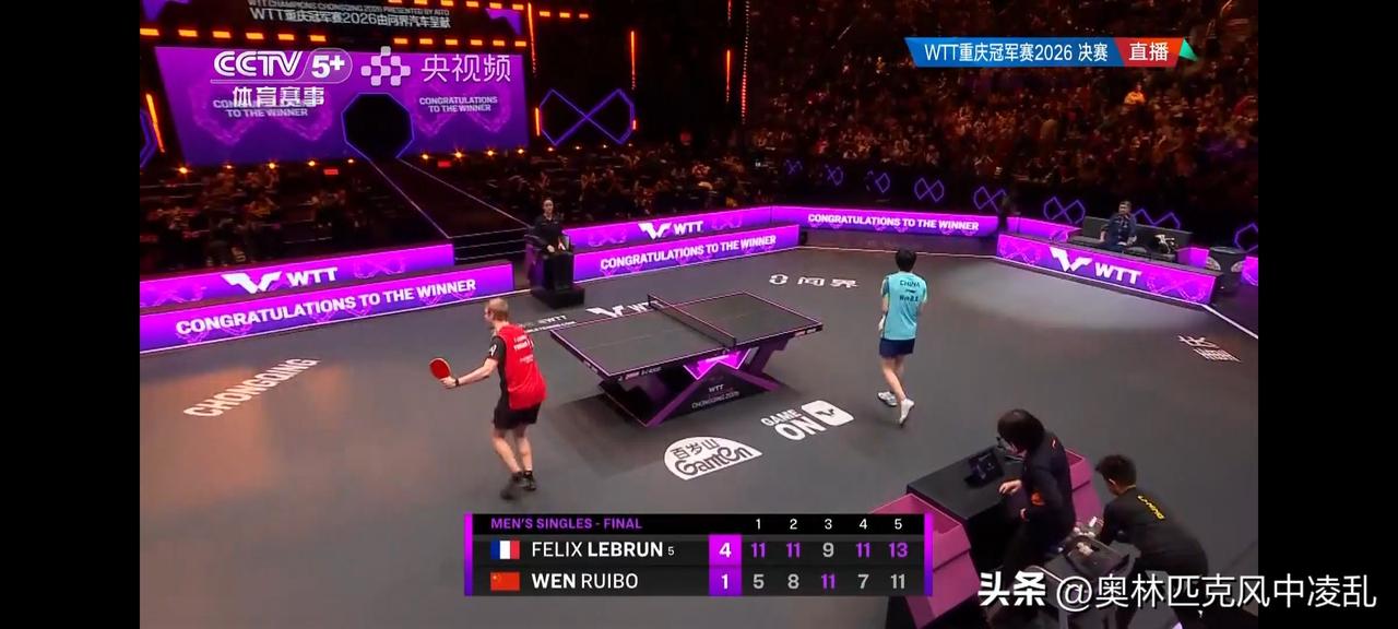 年轻的喝彩，温瑞博上演青春风暴憾负勒布伦！


1:4，18岁的温瑞博和同样18