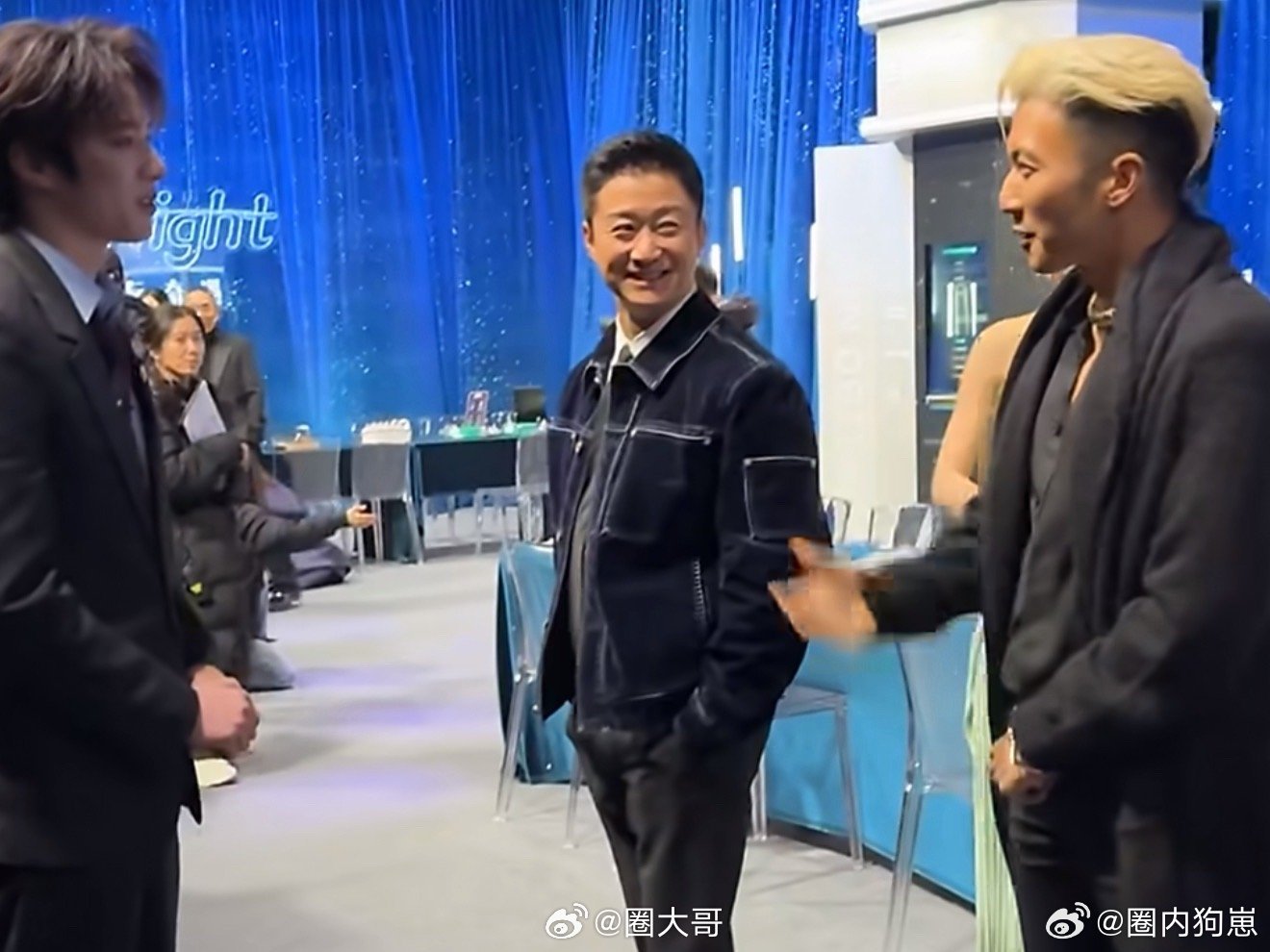 吴京给谢霆锋介绍刘耀文 这是什么神仙名场面！吴京带着想做打星的刘耀文见谢霆锋，霆