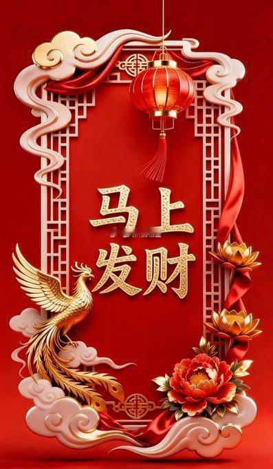 吉人天相  马上发财 