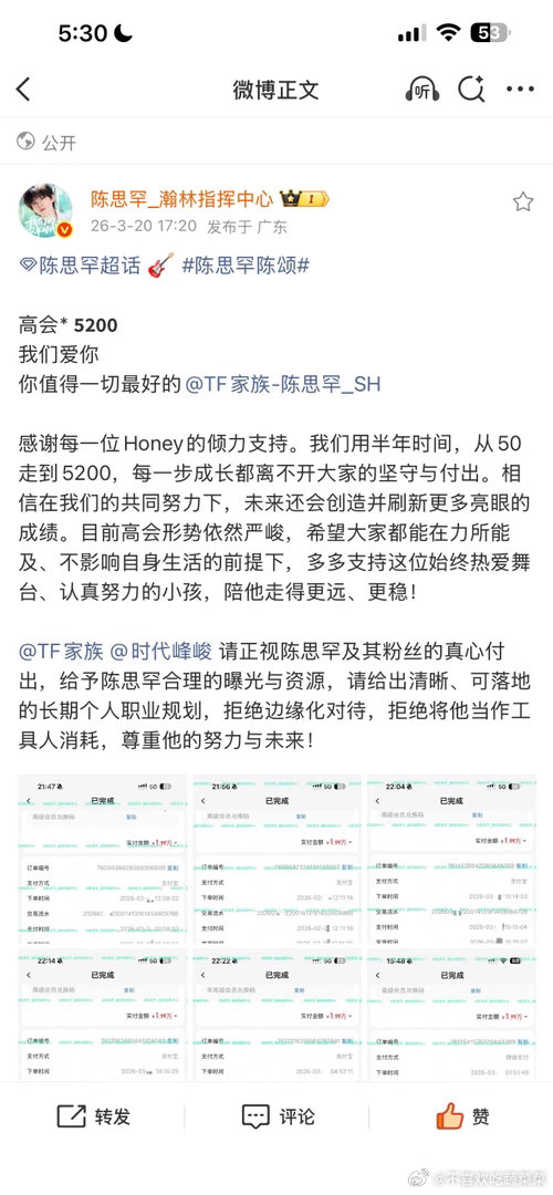tg 陈思罕5200个高会 