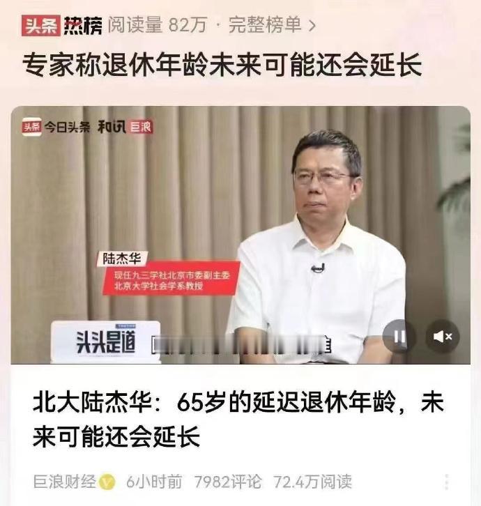 这是北京大学社会学系教授、九三学社北京市委副主委陆杰华的受访观点，他提出核心观点