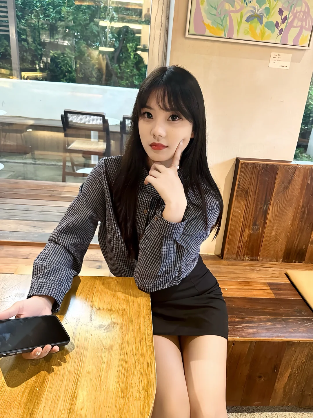 雨天待在咖啡店