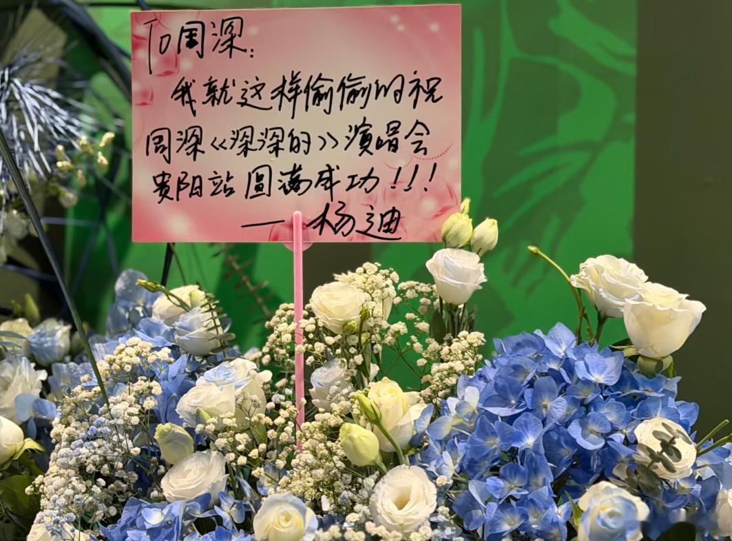 杨迪送花周深演唱会💐演出顺利周深 周深2026深深的巡回演唱会