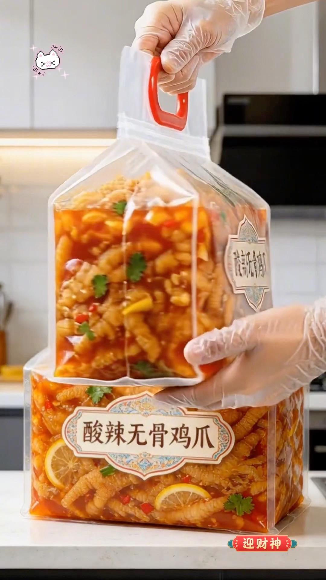 鸡爪 酸辣无骨鸡爪 开袋即食 无骨鸡爪