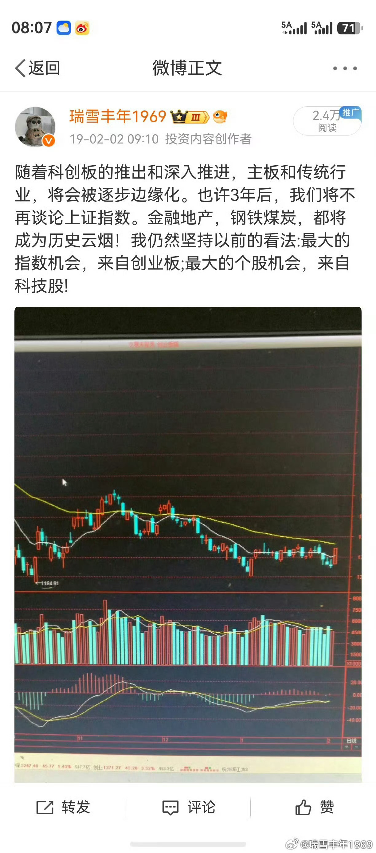 8月4日，星期二早上。此微博一转，市场为之变色。此微博一转，天下再无老登！202